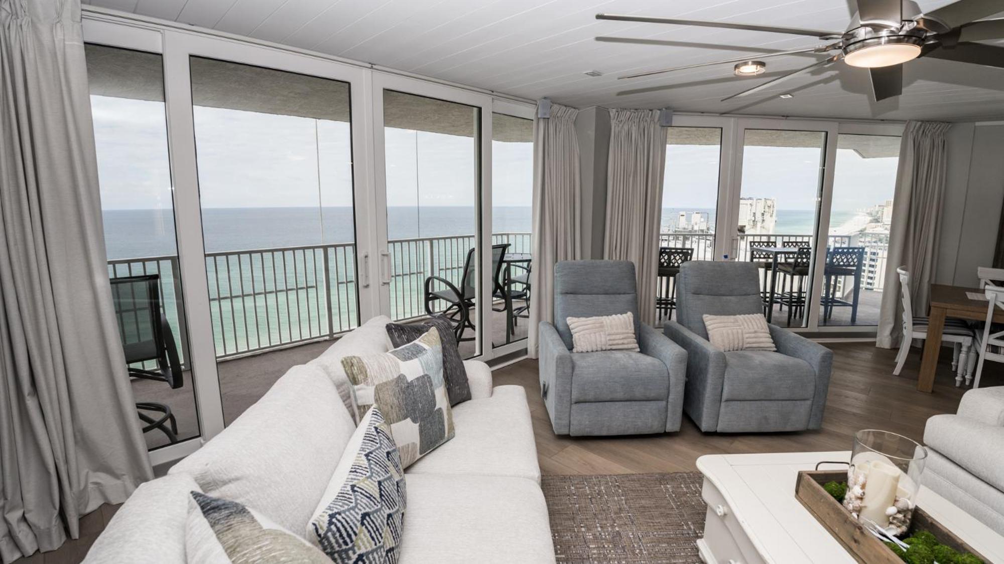 New Rental - 3Br 3Ba Corner Beachfront - 2024 Remodel - 3 Pools, Tiki Hut, Gym, Tennis 巴拿马城 外观 照片
