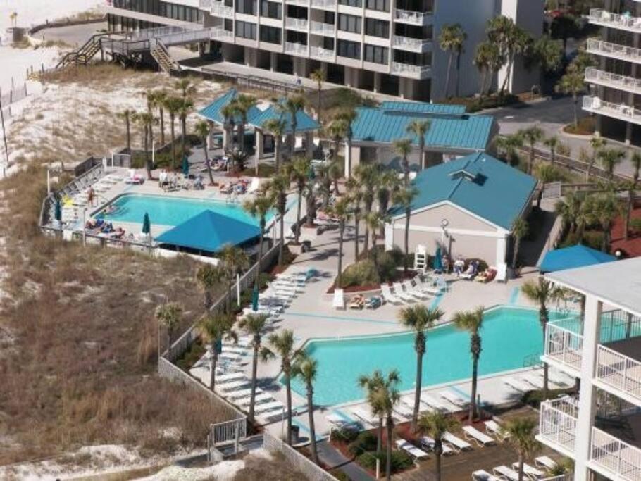 New Rental - 3Br 3Ba Corner Beachfront - 2024 Remodel - 3 Pools, Tiki Hut, Gym, Tennis 巴拿马城 外观 照片